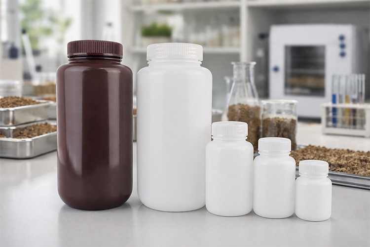 Soil Sampling Containers HDPE Wide-mouth Bottles